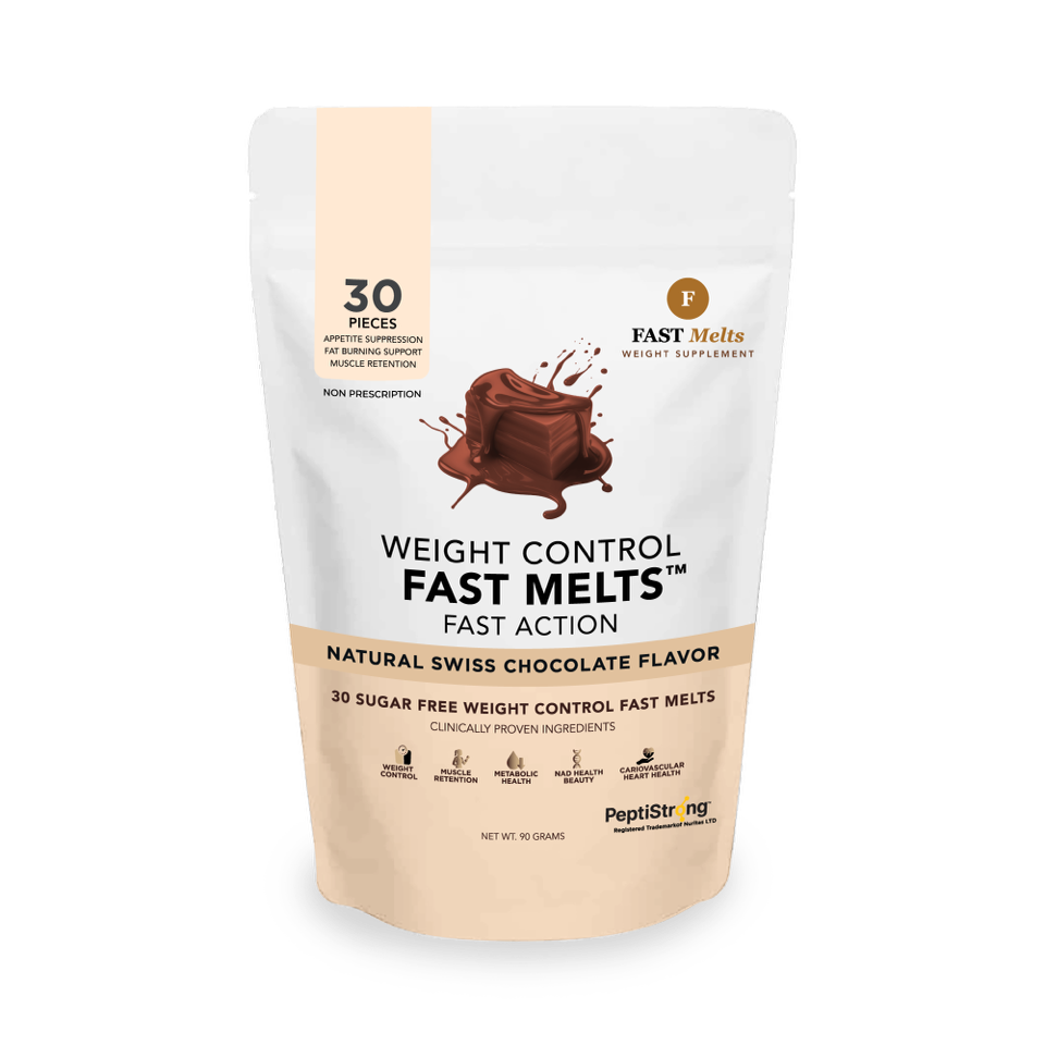 FAST Melts Chocolate front of pouch